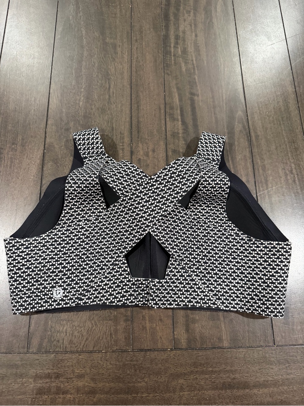 lululemon athletica Black and White Patterned Sports Bra